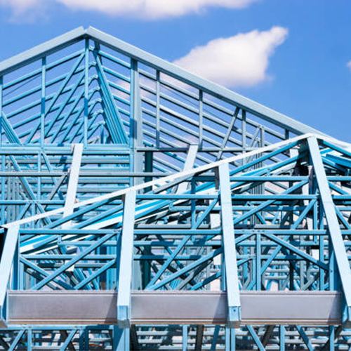 Steel roof trusses